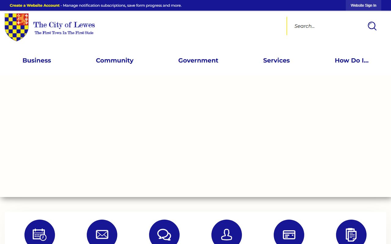 City of Lewes Delaware official website for Lewes divorce decree residents