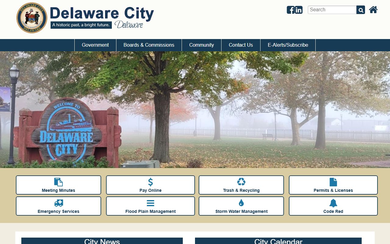 Delaware City government page that supports local divorce decree inquiries