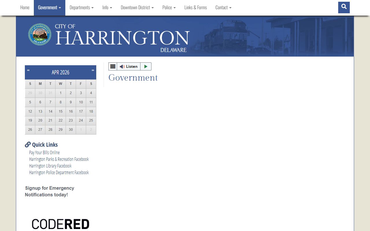 Harrington Delaware city government resources for divorce decree matters